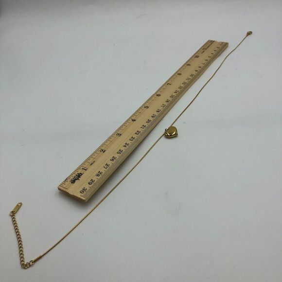 18K Gold Plated Women's Heart Necklace Waterproof Hypoallergenic Jewelry - Picture 11 of 11